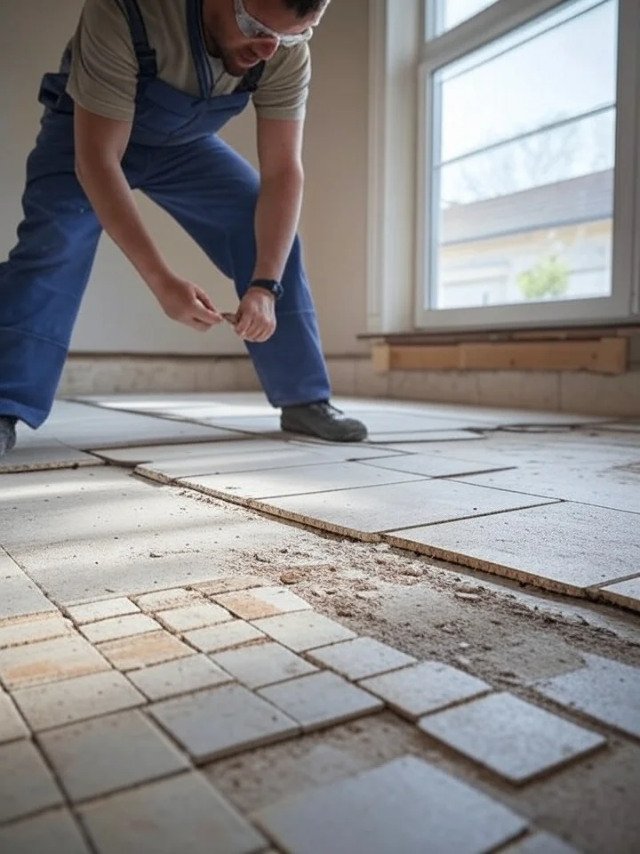 Vloerafwerking — detail